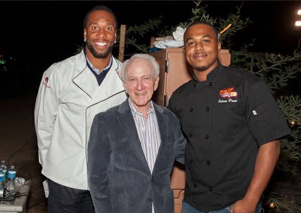 Chef Jelani with Larry Fitzgerald and Mr. G at a C·CAP event